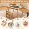 Multi-Function Kids Table and Chair Set with Chalkboard and Whiteboard